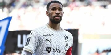 Yehvann DIOUF of Reims during the Ligue 1 MCDonald's match between Reims and Strasbourg on April 6, 2025 at Stade Auguste Delaune in Reims, France. (Photo by Emilian Baldow/Icon Sport via Getty Images)