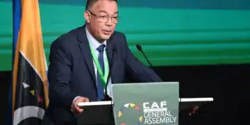 CAF : Le Marocain Fouzi Lekjaa remplace Augustin Senghor au poste de 1er vice-président - wiwsport