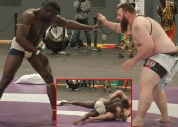 Lamb : (vidéo) Regardez la belle victoire de Amanekh face à son adversaire suisse Grégoire - wiwsport