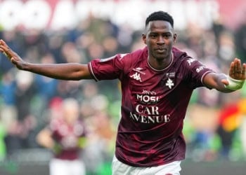 18 Idrissa GUEYE (fcm) during the Ligue 2 BKT match between Metz and Paris at Stade Saint-Symphorien on January 18, 2025 in Metz, France. (Photo by Dave Winter/FEP/Icon Sport)   - Photo by Icon Sport