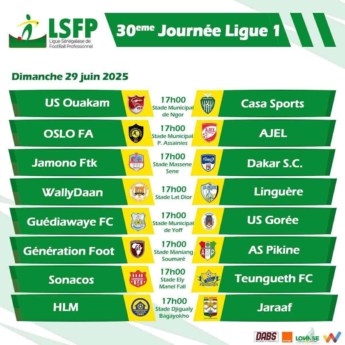 Ligue 1 : Jaraaf, Gorée, Oslo… un dimanche de tous les dangers entre sacre et relégation - wiwsport Ligue 1 : Jaraaf, Gorée, Oslo… un dimanche de tous les dangers entre sacre et relégation - wiwsport