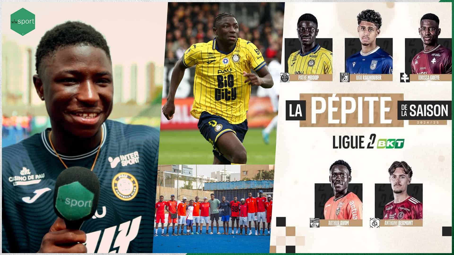 (Vidéo) En lice pour le trophée Pépite en Ligue 2 , Pathé Mboup (PAU FC) « C’est une bonne saison parce que je me suis senti en famille… » - wiwsport