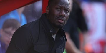 NOTTINGHAM, ENGLAND - JUNE 10: Senegal manager Papa Bouna Thiaw looks on during the international friendly match between England and Senegal at City Ground on June 10, 2025 in Nottingham, England. (Photo by Richard Heathcote/Getty Images)
