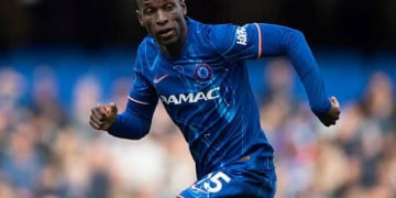 LONDON, ENGLAND - MAY 04: Nicolas Jackson of Chelsea during the Premier League match between Chelsea FC and Liverpool FC at Stamford Bridge on May 04, 2025 in London, England. (Photo by Visionhaus/Getty Images)