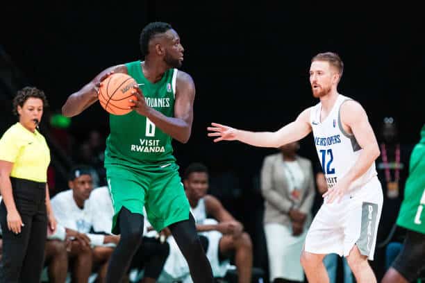 DIAMNIADIO, SENEGAL  - MAY 9: Ibrahima Thomas #6 of the Association Sportive des Douanes handles the ball during the game  against the Rivers Hoopers Basketball Club  on May 9, 2024 at Dakar Arena in Diamniadia, Senegal. NOTE TO USER: User expressly acknowledges and agrees that, by downloading and/or using this photograph, user is consenting to the terms and conditions of the Getty Images License Agreement. Mandatory Copyright Notice: Copyright 2024 NBAE (Photo by Nacer Talel/NBAE via Getty Images)