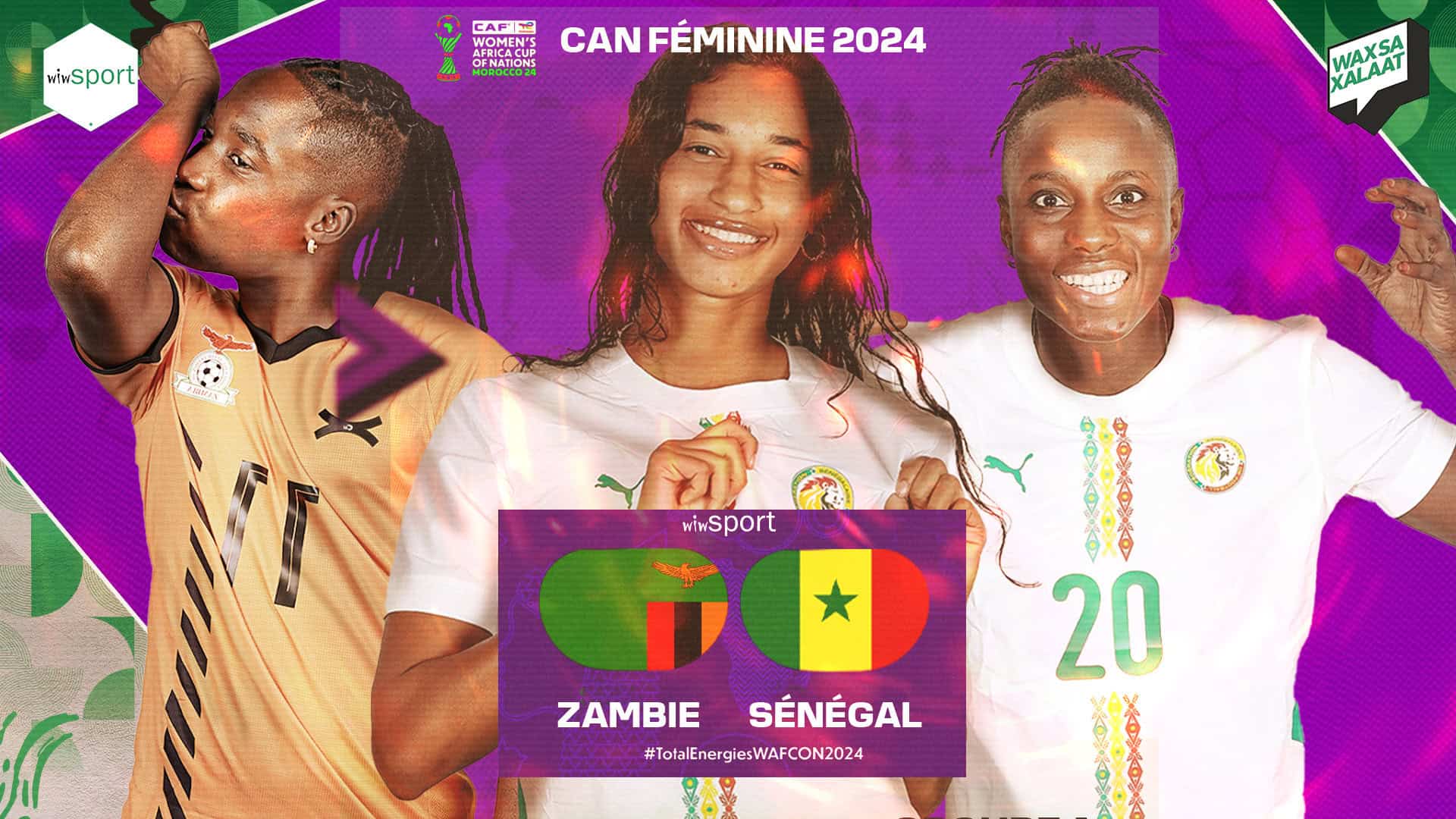 #Waxsaxalaat - Can Féminine 2024 - Zambie vs Sénégal : Plateau Pronostic d'avant-match - wiwsport #Waxsaxalaat - Can Féminine 2024 - Zambie vs Sénégal : Plateau Pronostic d'avant-match - wiwsport