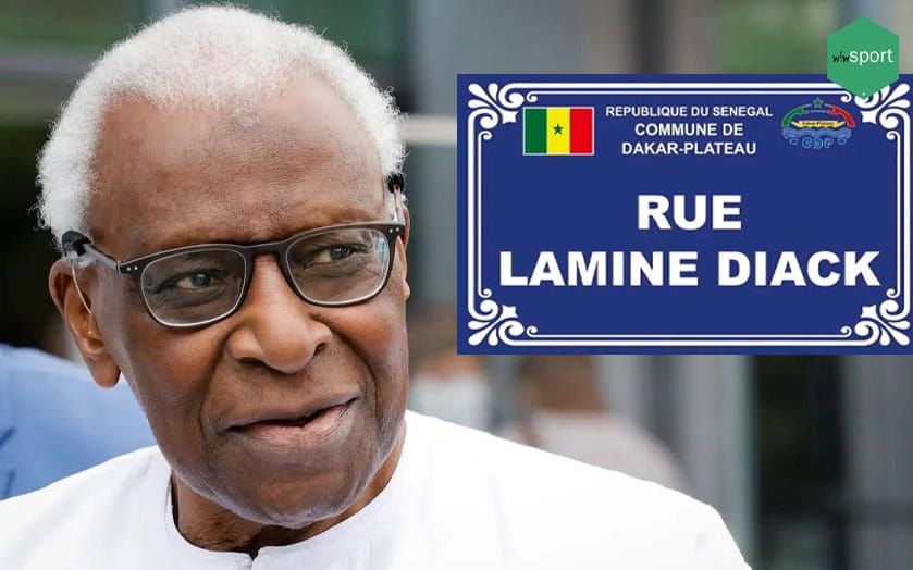 À Dakar Plateau, la rue Charles Mangin porte désormais le nom de feu Lamine Diack ! - wiwsport À Dakar Plateau, la rue Charles Mangin porte désormais le nom de feu Lamine Diack ! - wiwsport
