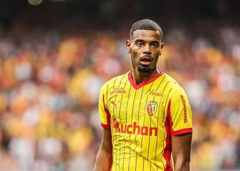 Andy DIOUF of Lens during the Ligue 1 McDonald's match between Lens and Lyon at Stade Felix Bollaert on August 16, 2025 in Lens, France. (Photo by Johnny Fidelin/Icon Sport via Getty Images)