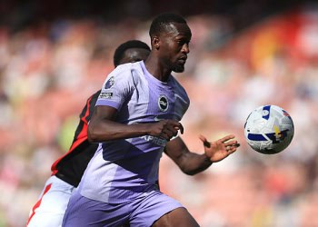 Brighton and Hove Albion's Abdallah Sima during the pre-season friendly match at St. Mary's Stadium, Southampton. Picture date: Saturday August 2, 2025. (Photo by Peter Tarry/PA Images via Getty Images)