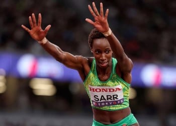 Triple saut : Saly Sarr qualifiée en finale pour sa première participation aux Championnats du Monde ! - wiwsport