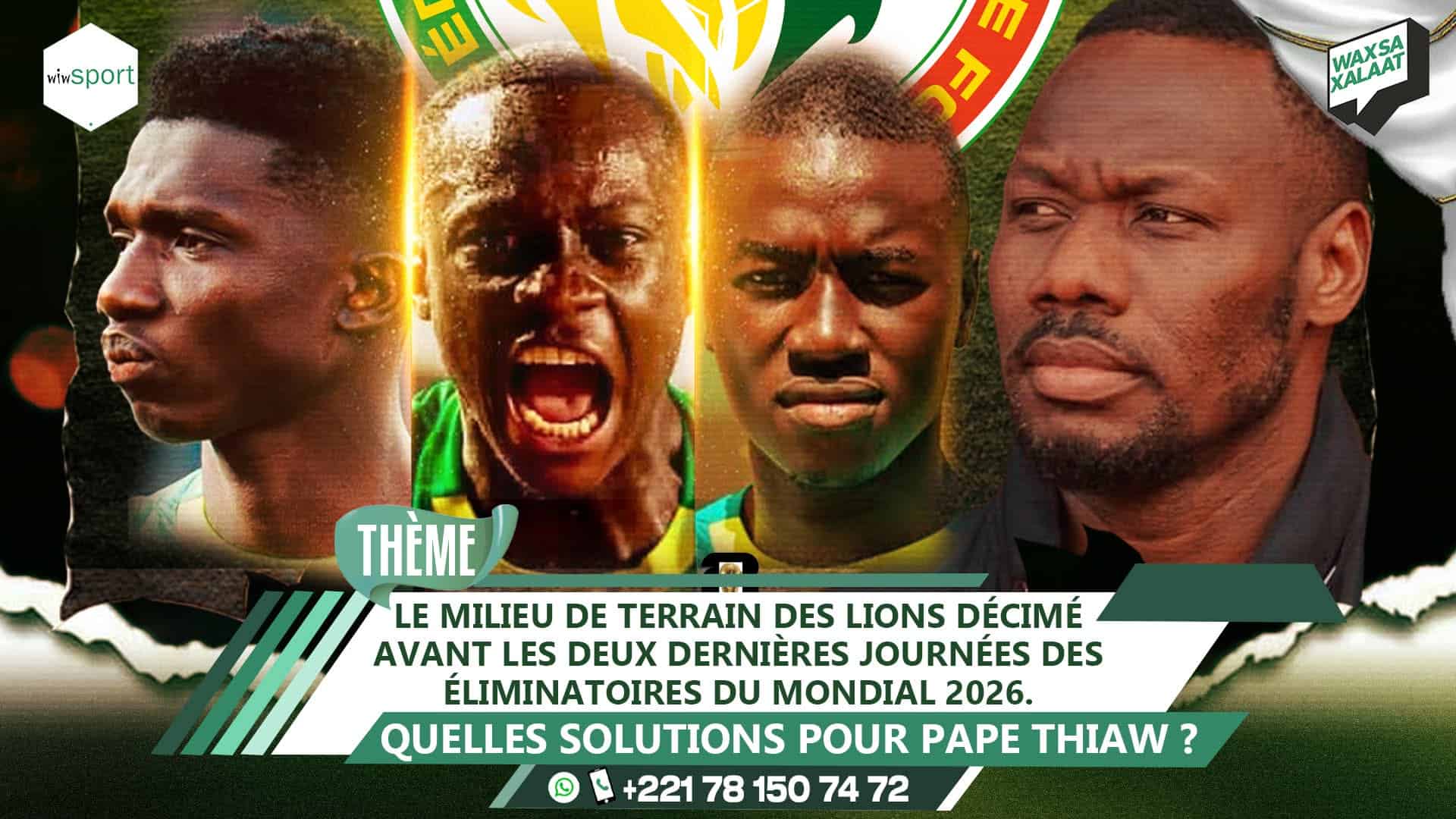 LIVE - Suivez en direct votre émission Wax Sa Xalaate sur l’équipe nationale ! - wiwsport LIVE - Suivez en direct votre émission Wax Sa Xalaate sur l’équipe nationale ! - wiwsport