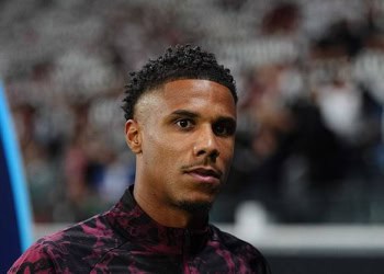 Ismail Jakobs (Galatasaray)  looks on during the Champions League group game between Eintracht Frankfurt and Galatasaray at the Deutsche Bank Park, Frankfurt, Germany, on September 18, 2025. (Photo by Ulrik Pedersen/NurPhoto via Getty Images)
