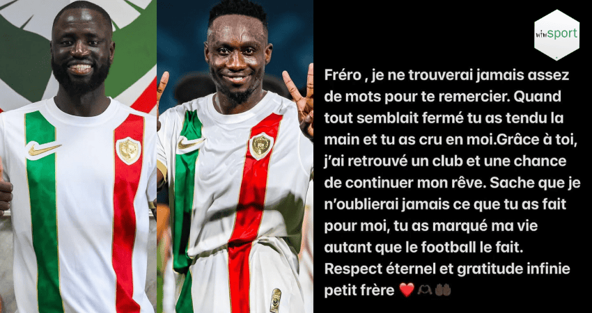 Les mots touchants de Cheikhou Kouyaté envers Mbaye Diagne : « Sache que je n’oublierai jamais ce que tu as fait pour moi » - wiwsport Les mots touchants de Cheikhou Kouyaté envers Mbaye Diagne : « Sache que je n’oublierai jamais ce que tu as fait pour moi » - wiwsport