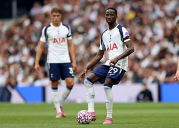 LONDON, ENGLAND - AUGUST 16: Pape Matar Sarr of Tottenham Hotspur during the Premier League match between Tottenham Hotspur and Burnley at Tottenham Hotspur Stadium on August 16, 2025 in London, England. (Photo by Mark Leech/Offside/Offside via Getty Images)