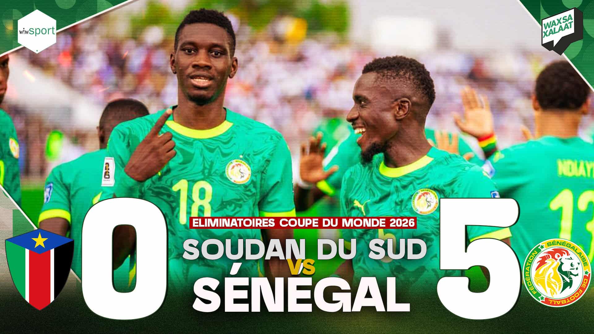 #Waxsaxalaat - Soudan du Sud vs Sénégal (0-5) - Plateau debrief d'après-match - wiwsport