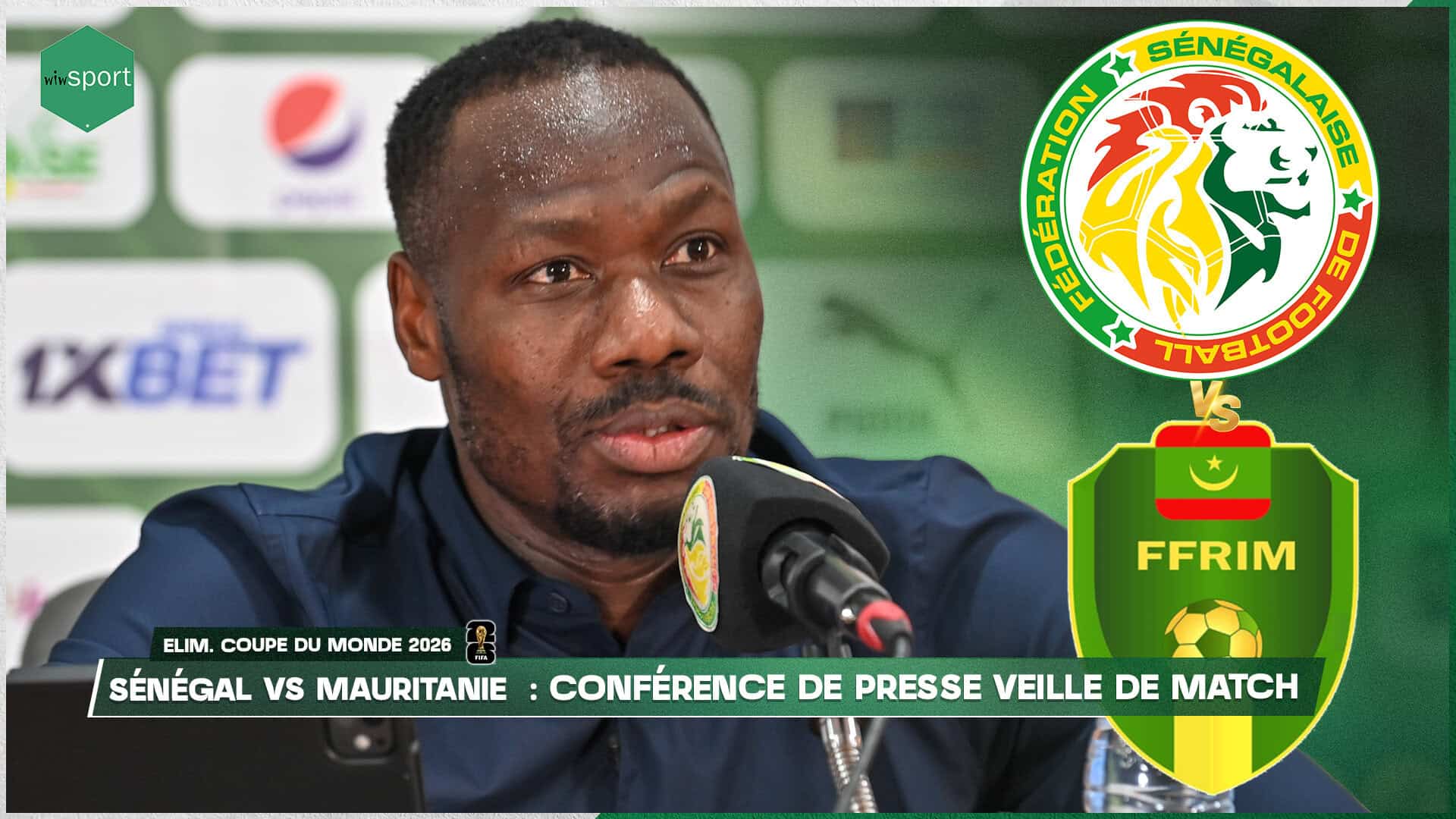 Sénégal - Mauritanie : Suivez en direct sur wiwsport.com la conférence de presse d'avant-match - wiwsport