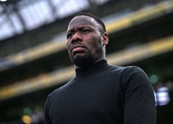 Dublin , Ireland - 6 June 2025; Senegal head coach Pape Thiaw during the international friendly match between Republic of Ireland and Senegal at the Aviva Stadium in Dublin. (Photo By Stephen McCarthy/Sportsfile via Getty Images)