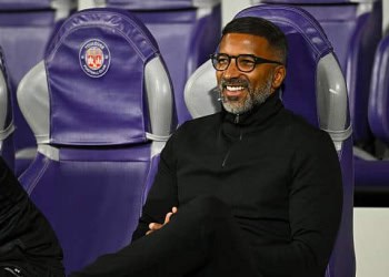 Habib BEYE head coach of Rennes during the Ligue 1 McDonald's match between Toulouse and Rennes at Stadium de Toulouse on October 29, 2025 in Toulouse, France. (Photo by Fred Lancelot/FEP/Icon Sport via Getty Images)