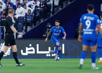 RIYADH, SAUDI ARABIA - OCTOBER 31: Ruben Neves of team Al-Hilal FC during the Saudi Pro League match between Al Hilal and Al Shabab at Kingdom Arena on October 31, 2025 in Riyadh, Saudi Arabia. (Photo by Abdullah Ahmed/Getty Images)