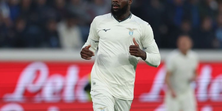 BERGAMO, ITALY - OCTOBER 19: Boulaye Dia of Lazio looks on during the Serie A match between Atalanta BC and SS Lazio at New Balance Arena on October 19, 2025 in Bergamo, Italy. (Photo by Timothy Rogers/Getty Images)