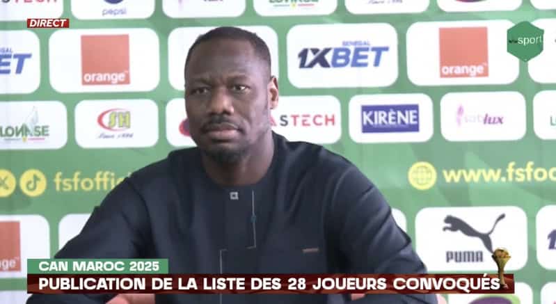 Pape Thiaw sur la convocation de certains « blessés » : « Je n’ai pas d’état d’âme en matière de sélection (…) S’ils n’étaient pas aptes, ils ne seraient pas sur la liste » - wiwsport Screenshot