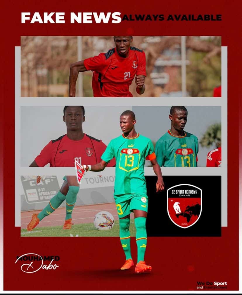 Be Sport Academy dément le transfert de Mouhamed Dabo - wiwsport