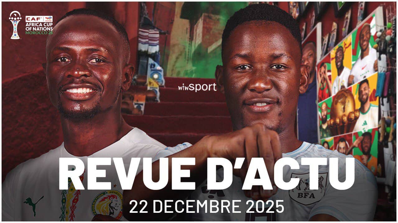 Revue du 23 décembre : Jour de CAN, jour d’espoir. Pendant que les Lions entrent en scène, tout un pays retient son souffle ... - wiwsport Revue du 23 décembre : Jour de CAN, jour d’espoir. Pendant que les Lions entrent en scène, tout un pays retient son souffle ... - wiwsport