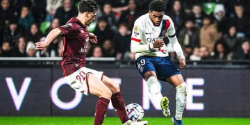 Ligue 1 - PSG : Ibrahim Mbaye fête sa convocation pour la CAN avec deux passes décisives contre Metz - wiwsport