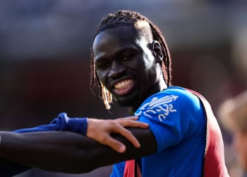 MADRID, SPAIN - NOVEMBER 09: Pathe Ciss of Rayo Vallecano smiles during the Spanish League, LaLiga EA Sports, football match played between Rayo Vallecano and Real Madrid C.F. at Estadio de Vallecas on November 9, 2025, in Madrid, Spain. (Photo By Dennis Agyeman/Europa Press via Getty Images)