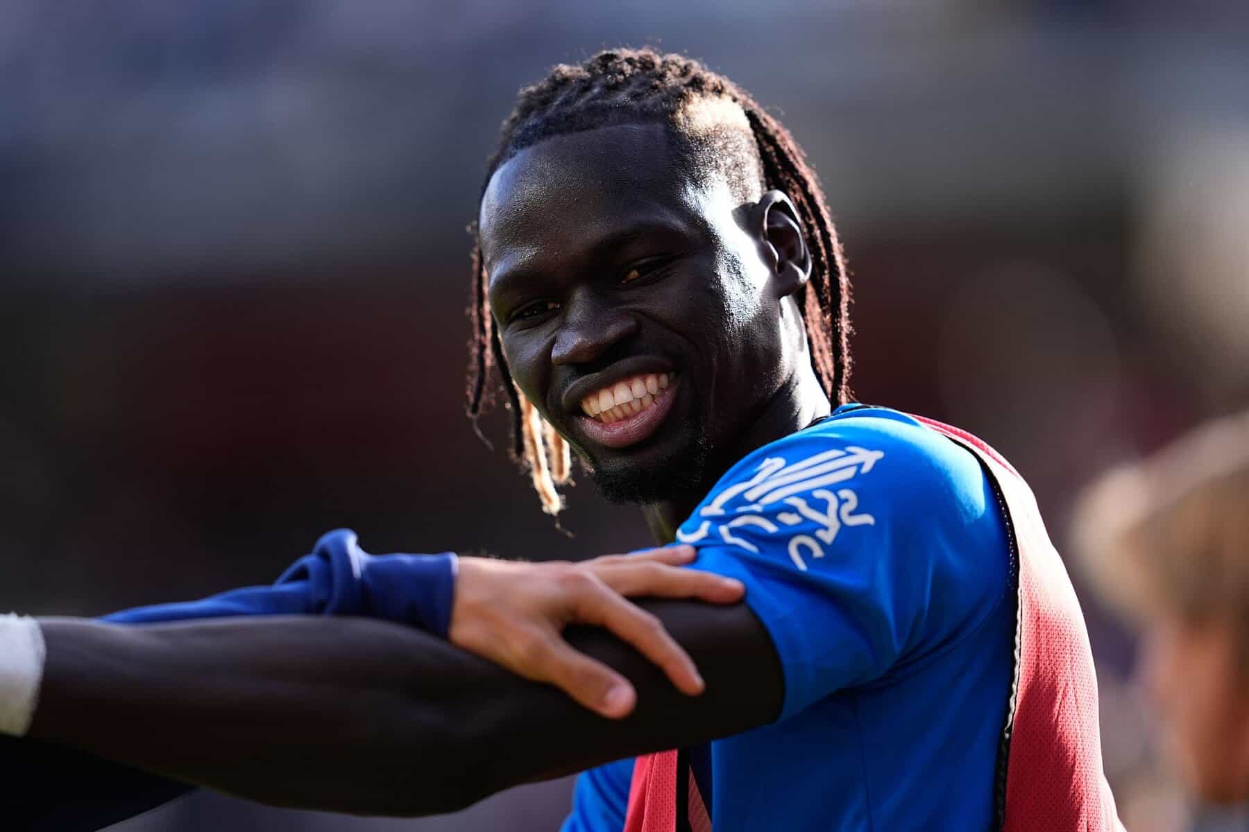 MADRID, SPAIN - NOVEMBER 09: Pathe Ciss of Rayo Vallecano smiles during the Spanish League, LaLiga EA Sports, football match played between Rayo Vallecano and Real Madrid C.F. at Estadio de Vallecas on November 9, 2025, in Madrid, Spain. (Photo By Dennis Agyeman/Europa Press via Getty Images)