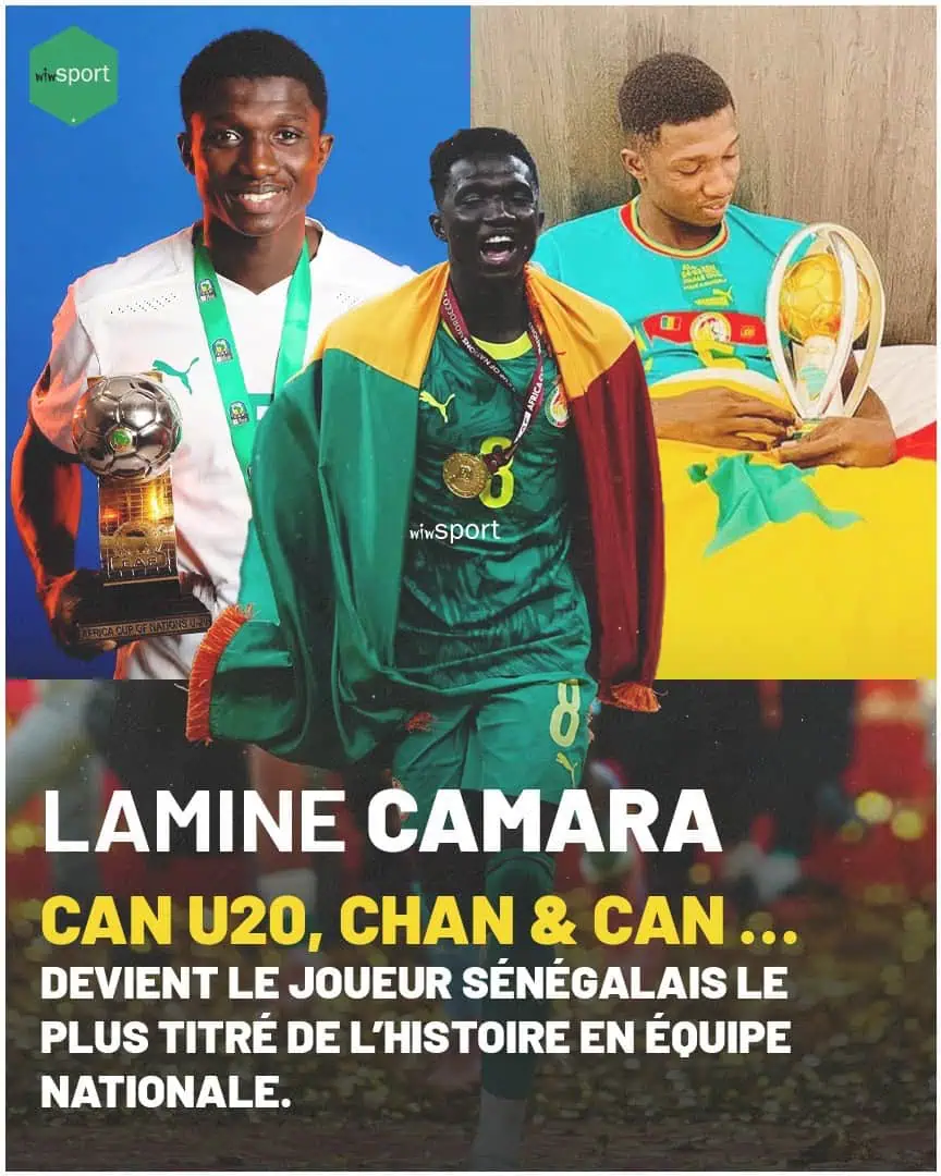 Equipe Nationale : Lamine Camara, le joueur le plus titré avec la sélection sénégalaise - wiwsport