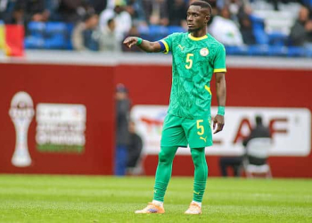 Tangier, Morocco - January 3: Senegal's Idrissa Gana Gueye gives instructions during the Africa Cup Of Nations Round Of 16 match between Senegal and Sudan at Ibn Batouta Stadium on January 3, 2026 in Tangier, Morocco. (Photo by Torbjorn Tande/DeFodi Images/DeFodi via Getty Images)
