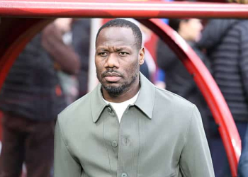 TANGIER, MOROCCO - JANUARY 9: Pape Thiaw, head coach of Senegal follows the Africa Cup of Nations (AFCON 2025) quarter final match between Mali and Senegal at Tangier Grand Stadium in Tangier, Morocco on January 9, 2026. (Photo by Stringer/Anadolu via Getty Images)