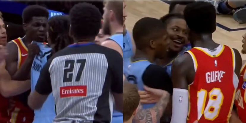 NBA: Mouhamed Gueye et Ja Morant échappent de peu à une bagarre lors du match Grizzlies vs Hawks - wiwsport