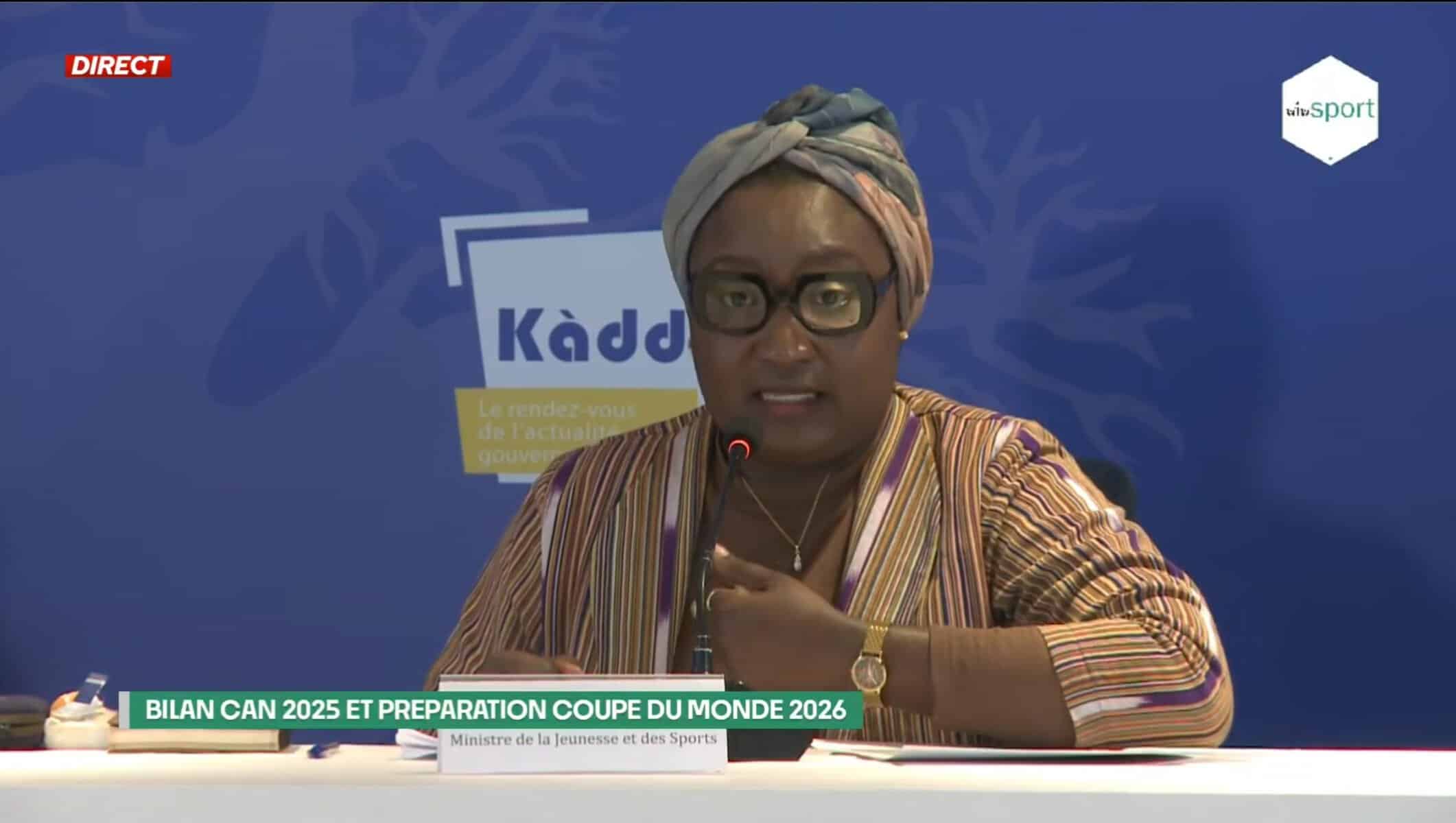 Khady Diene Gaye, Ministre des Sports : « Pape Thiaw a défendu son pays et nous allons le défendre ; nous n'allons pas l'abandonner » - wiwsport Khady Diene Gaye, Ministre des Sports : « Pape Thiaw a défendu son pays et nous allons le défendre ; nous n'allons pas l'abandonner » - wiwsport