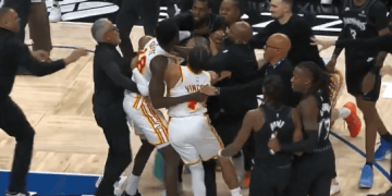 NBA – Hawks : Mouhamed Gueye expulsé après un accrochage musclé avec Naz Reid (vidéo) - wiwsport