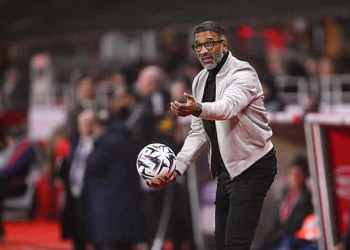 Habib BEYE new Head Coach of Marseille during the Ligue 1 McDonald's match between Brest and Marseille at Stade Francis-Le Ble on February 20, 2026 in Brest, France. (Photo by Anthony Bibard/FEP/Icon Sport via Getty Images)