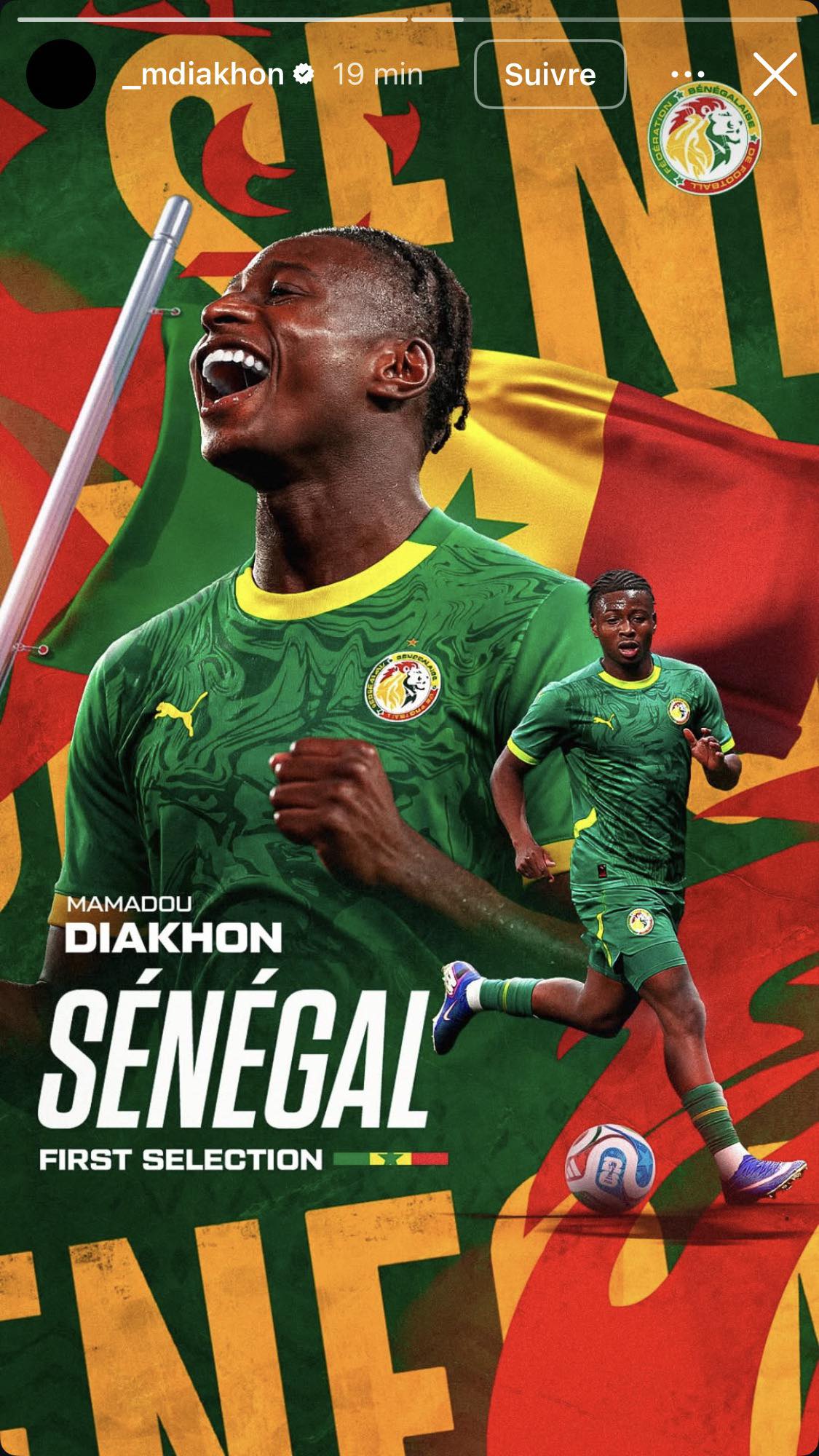 Equipe Nationale : Convoqué avec l'Equipe de France Espoirs, Mamadou Diakhon a choisi le Sénégal - wiwsport
