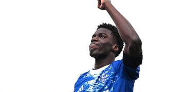 COMO, ITALY - MARCH 22: Assane Diao of Como celebrates his goal during the Serie A match between Como 1907 and Pisa SC at Giuseppe Sinigaglia Stadium on March 22, 2026 in Como, Italy. (Photo by Image Photo Agency/Getty Images)