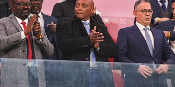 Rabat, Morocco - January 9: CAF President Patrice Motsepe during the Africa Cup Of Nations Quarter-final match between Cameroon and Morocco at Prince Moulay Abdellah Stadium on January 9, 2026 in Rabat, Morocco. (Photo by Torbjorn Tande/DeFodi Images/DeFodi via Getty Images)