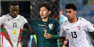 De gauche à droite : Shaquille Pinas (Suriname), Miguel Terceros (Bolivie) et Abbas Fadhil (Irak)