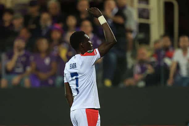 FLORENCE, ITALY - APRIL 16: Ismaila Sarr of Crystal Palace FC celebrates after scoring a goal during the UEFA Conference League 2025/26 Quarter-Final Leg Two match between ACF Fiorentina and Crystal Palace FC at Stadio Artemio Franchi on April 16, 2026 in Florence, Italy. (Photo by Gabriele Maltinti/Getty Images)