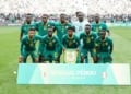 Only ten players turn up for the Senegal group photo during friendly match between Senegal and Peru at Stade de France on March 28, 2026 in Paris, France. (Photo by Dave Winter/Icon Sport via Getty Images)