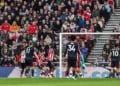Igor Jesus of Nottingham Forest scores to make it 0-1 during the Premier League match between Sunderland and Nottingham Forest at Stadium Of Light in Sunderland, United Kingdom, on April 24, 2026. (Photo by Alfie Cosgrove/News Images/NurPhoto via Getty Images)