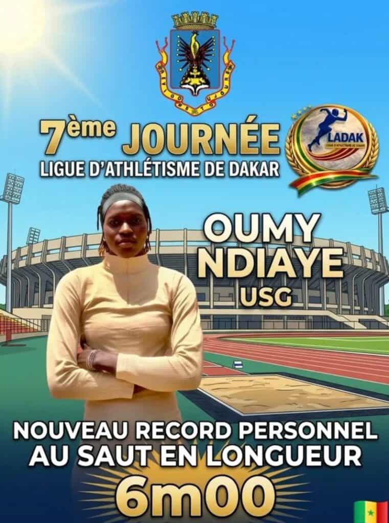 Athlétisme : Oumy Ndiaye signe 6,00 m et bat son record personnel au saut en longueur - wiwsport Athlétisme : Oumy Ndiaye signe 6,00 m et bat son record personnel au saut en longueur - wiwsport