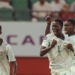Célébration des lionceaux après le but de Mouhamed Wagne.CP:CAF