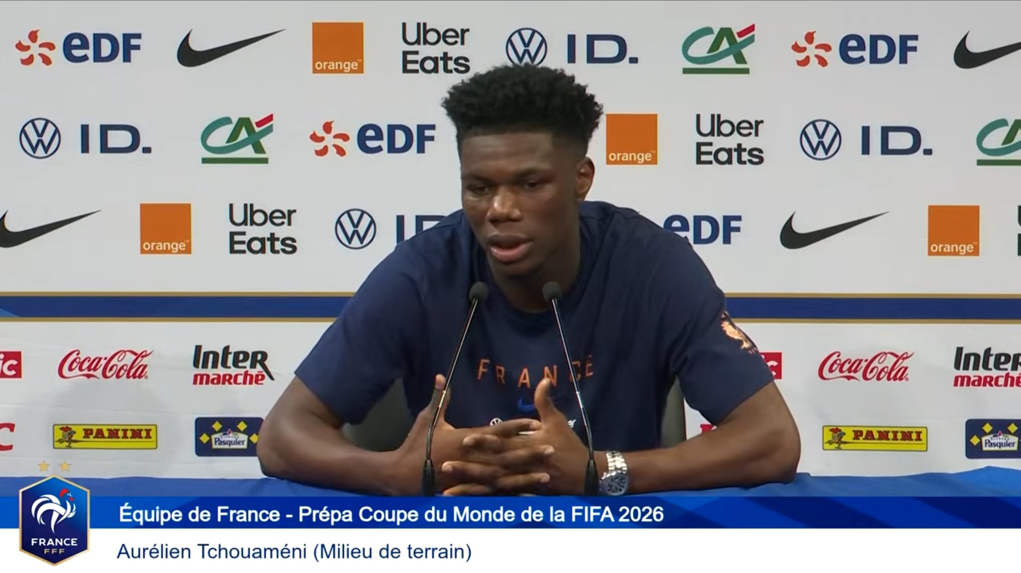 « C’est une excellente équipe, ils vont vouloir nous rentrer dedans dès le début » : Aurélien Tchouaméni lance déjà les hostilités avant France - Sénégal - wiwsport « C’est une excellente équipe, ils vont vouloir nous rentrer dedans dès le début » : Aurélien Tchouaméni lance déjà les hostilités avant France - Sénégal - wiwsport