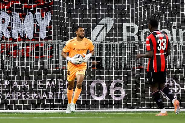 Barrages (aller) Ligue 1 - Yehvann Diouf et Antoine Mendy titulaires contre l'AS Saint-Étienne - wiwsport Yehvann DIOUF of Nice during the Ligue 1 McDonald's match between Nice and Metz at Allianz Riviera on May 17, 2026 in Nice, France. (Photo by Loic Baratoux/FEP/Icon Sport via Getty Images)