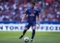 PARIS, FRANCE - MAY 02: Ibrahim Mbaye of PSG controls the ball during the Ligue 1 McDonald's match between Paris Saint-Germain and FC Lorient at Parc des Princes on May 02, 2026 in Paris, France. (Photo by Franco Arland/Getty Images)