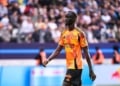 Moustapha MBOW of Paris FC during the Ligue 1 McDonald's match between Paris FC and Lille at Stade Jean Bouin on April 26, 2026 in Paris, France. (Photo by Ewen Gavet/Icon Sport via Getty Images)